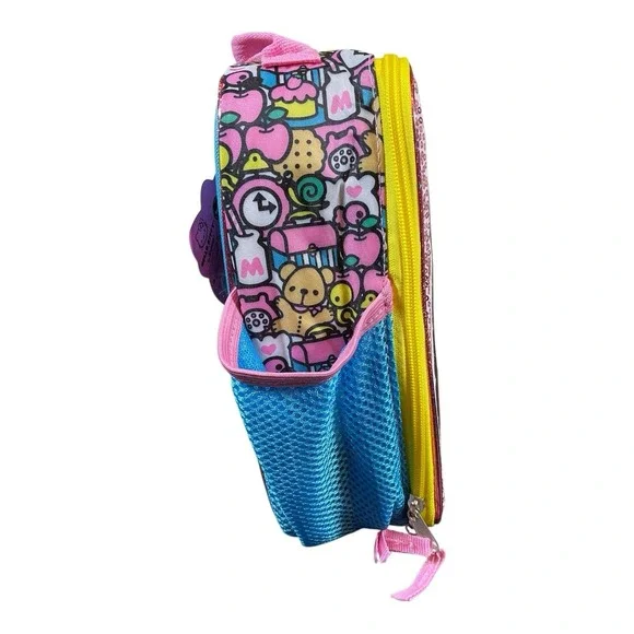 Hello Kitty Insulated Lunch Bag Softshell Sparkle Zip‎ Around 10x8 Inch Academia - Picture 4 of 9